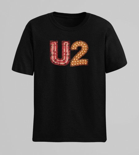 U2 - Letrero neon retro (frente)